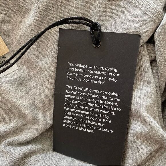 Chaser Cold Shoulder Gray Silver Glitter Bell Flounce Sleeves M NWT - Picture 14 of 15